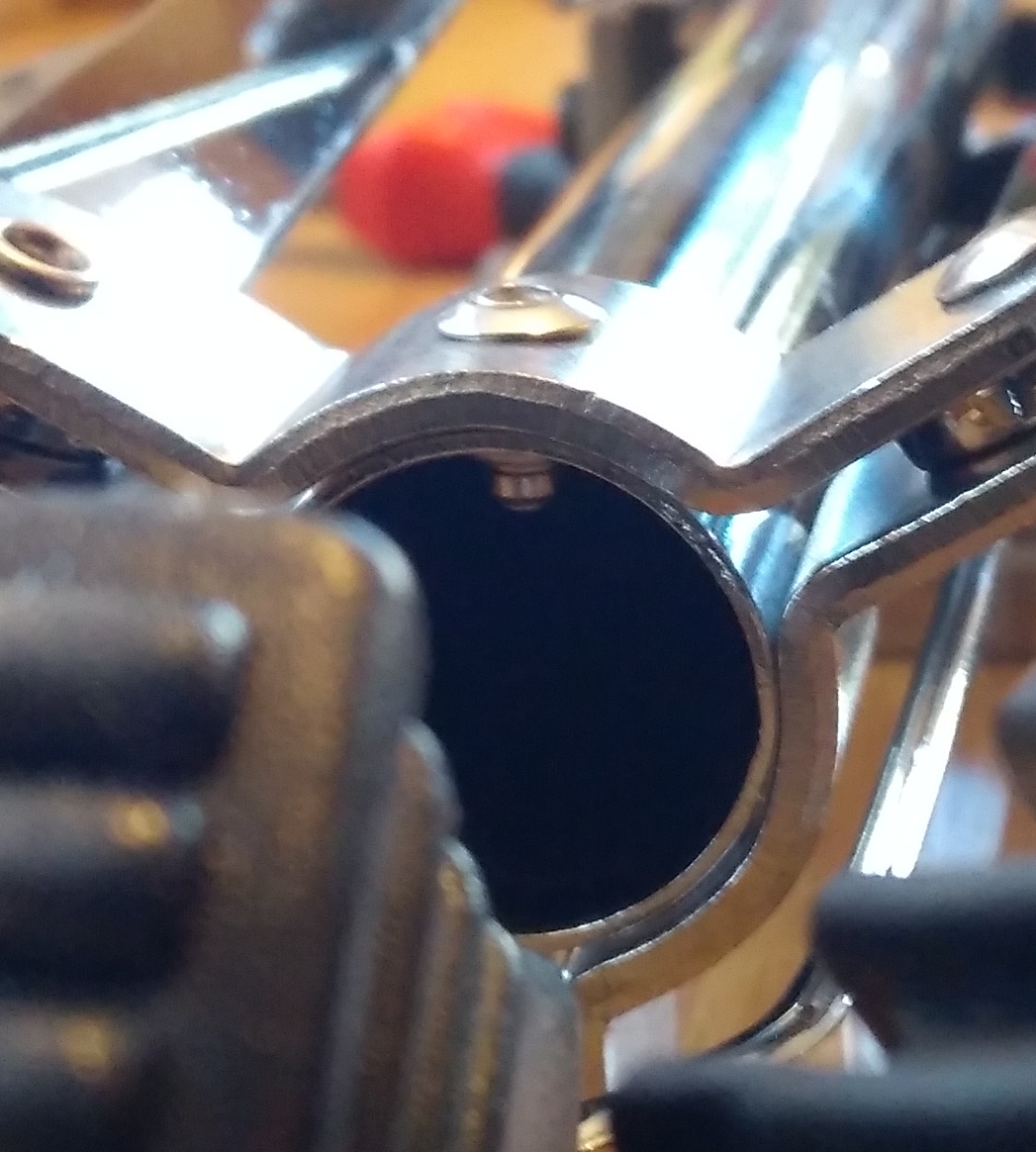 rivet has to be drilled out bore the rivet out